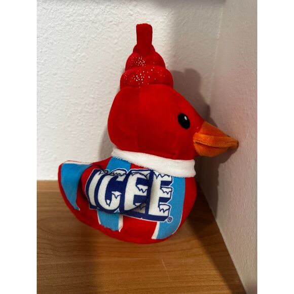 ICEE Fruit Punch Scented Red Duck Plush Small NWT - Picture 3 of 5